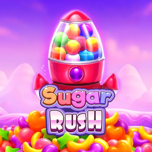 Sugar Rush slot by Pragmatic Play — candy cluster key art